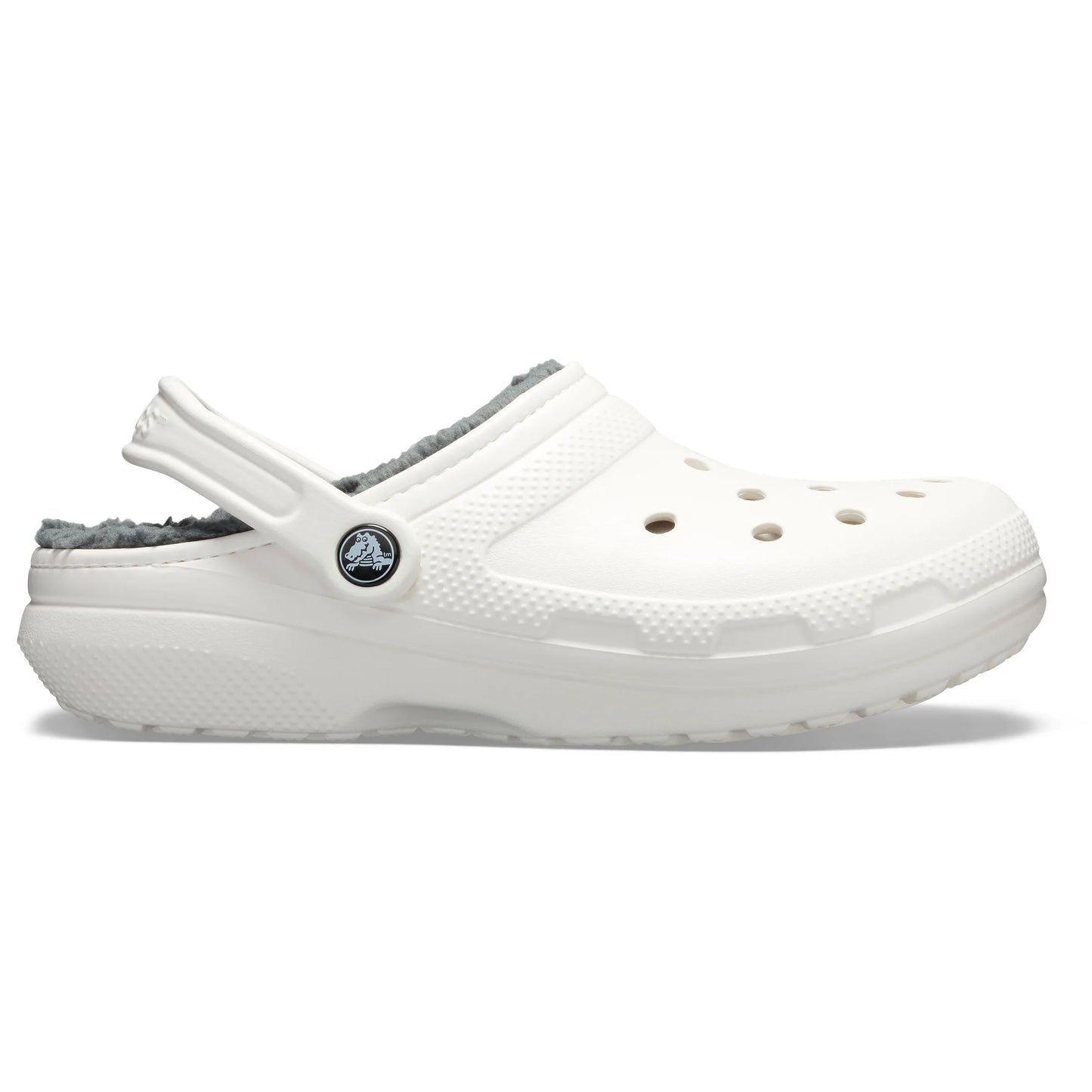 Fur lined clearance crocs white