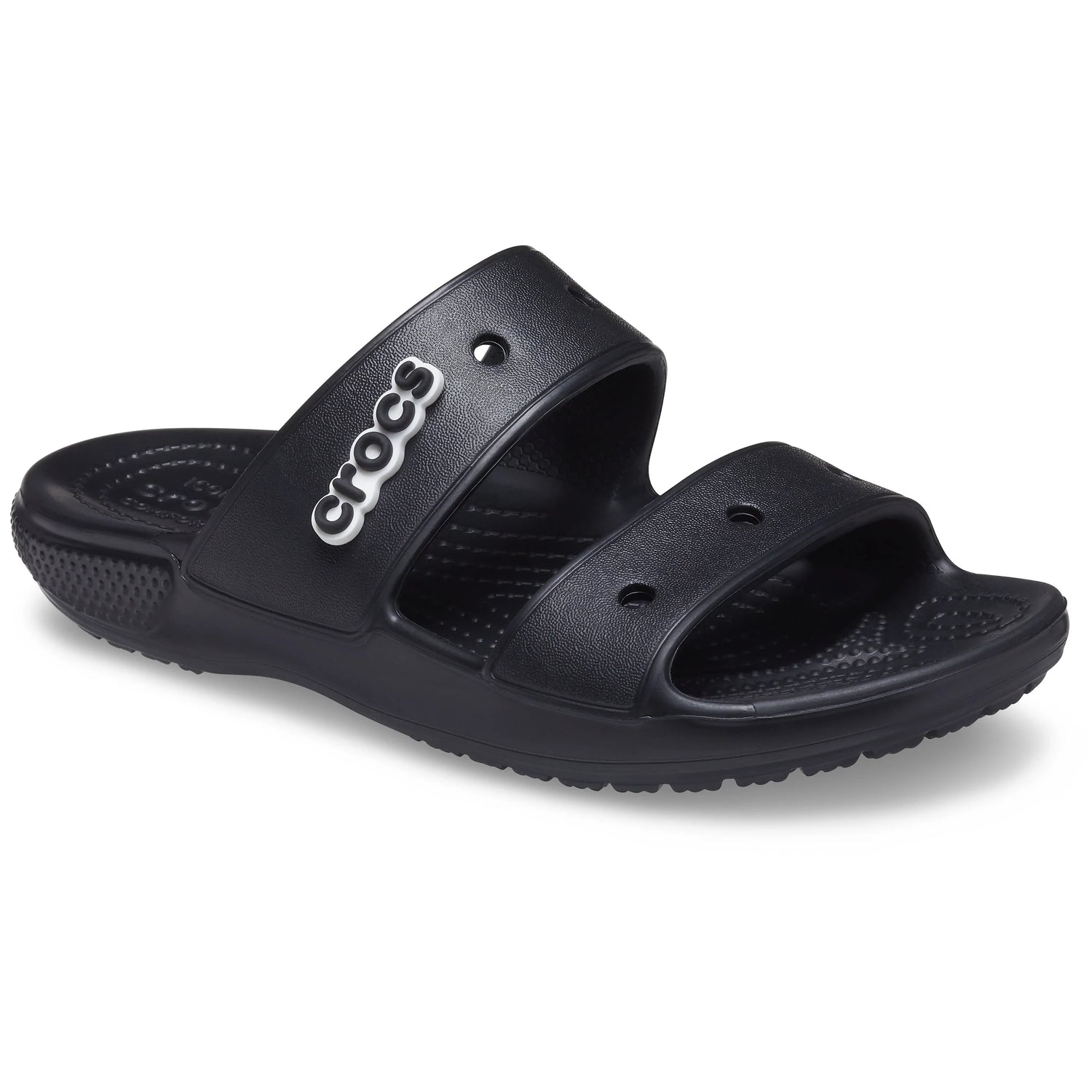 Crocs black flip shop flops