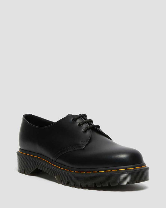 DR MARTENS 1461 BEX SMOOTH LEATHER - BLACK VINTAGE