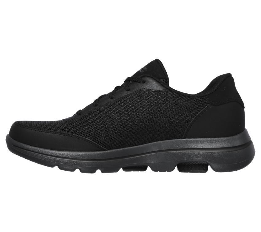 SKECHERS GO WALK 5 FORGING - BLACK/CHARCOAL – Lotsa Shoes