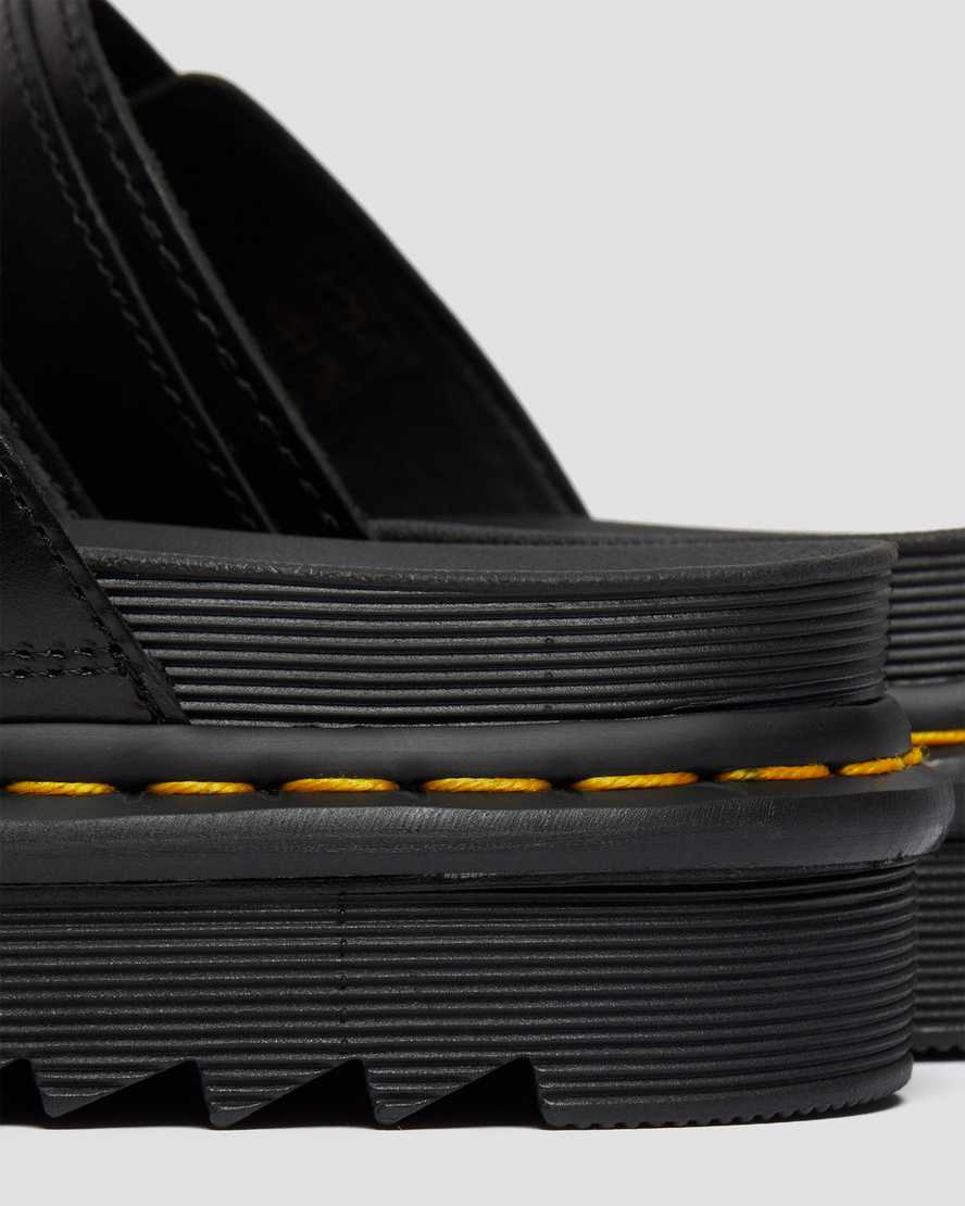 DR MARTENS MYLES SLIP ON SANDALS - BLACK BRANDO