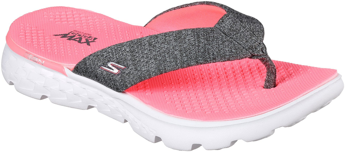 SKECHERS ON THE GO VIVACITY - CHARCOAL/HOT PINK