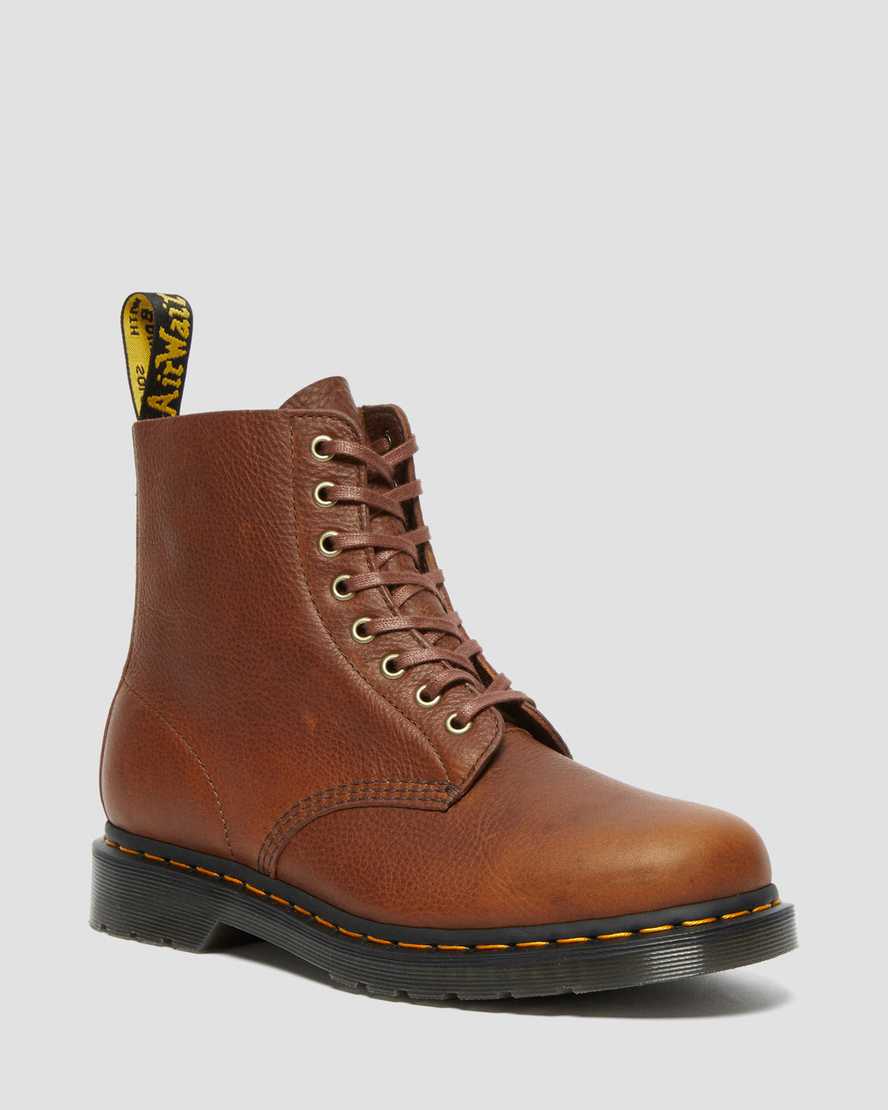DR MARTENS 1460 PASCAL AMBASSADOR LEATHER LACE UP BOOTS - CASHEW ...