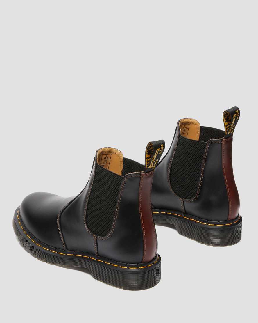 DR MARTENS 2976 ABRUZZO LEATHER CHELSEA BOOTS - BLACK+BROWN ABRUZZO WP