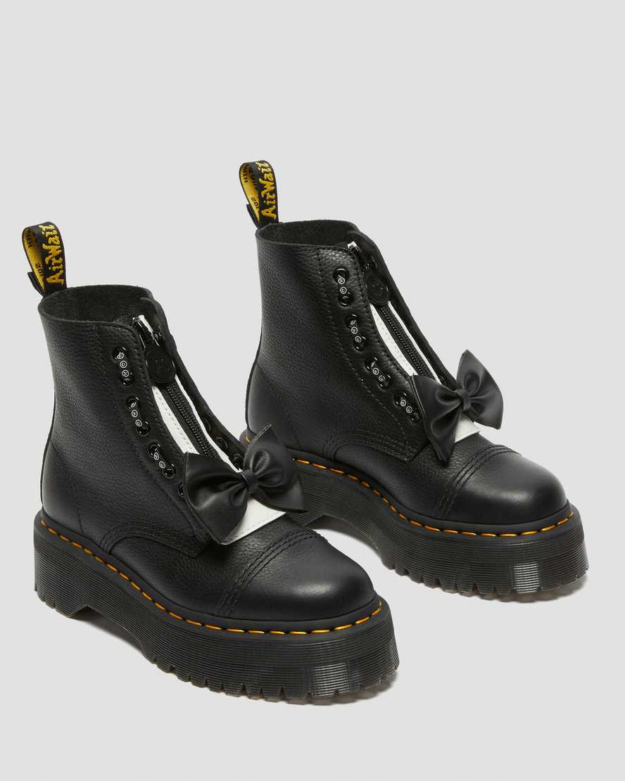 DR MARTENS SINCLAIR LAZY OAF LEATHER PLATFORM - BLACK PISA