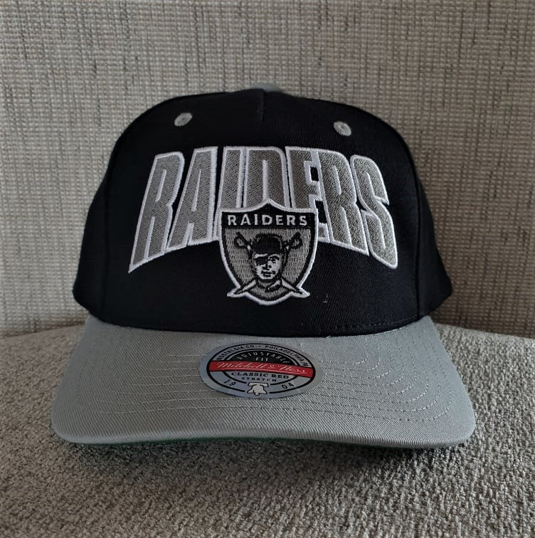 MITCHELL & NESS RAIDERS SNAPBACK - GREY/BLACK