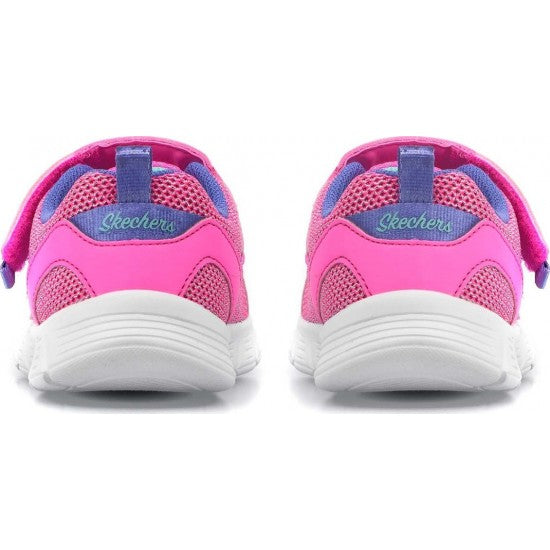 SKECHERS INFANT COMFY FLEX MOCING ON - HOT PINK/PURPLE