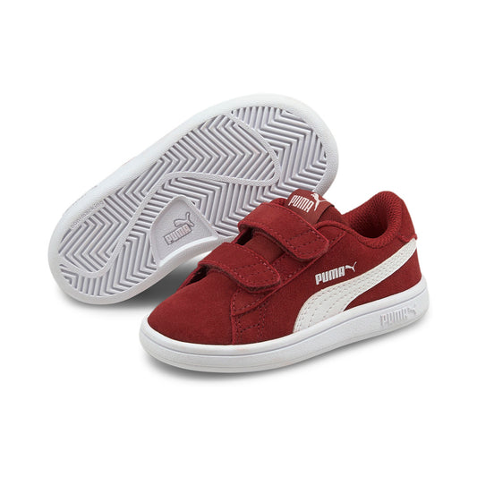 PUMA INFANT SMASH V2 SUEDE - Intense Red/Puma White