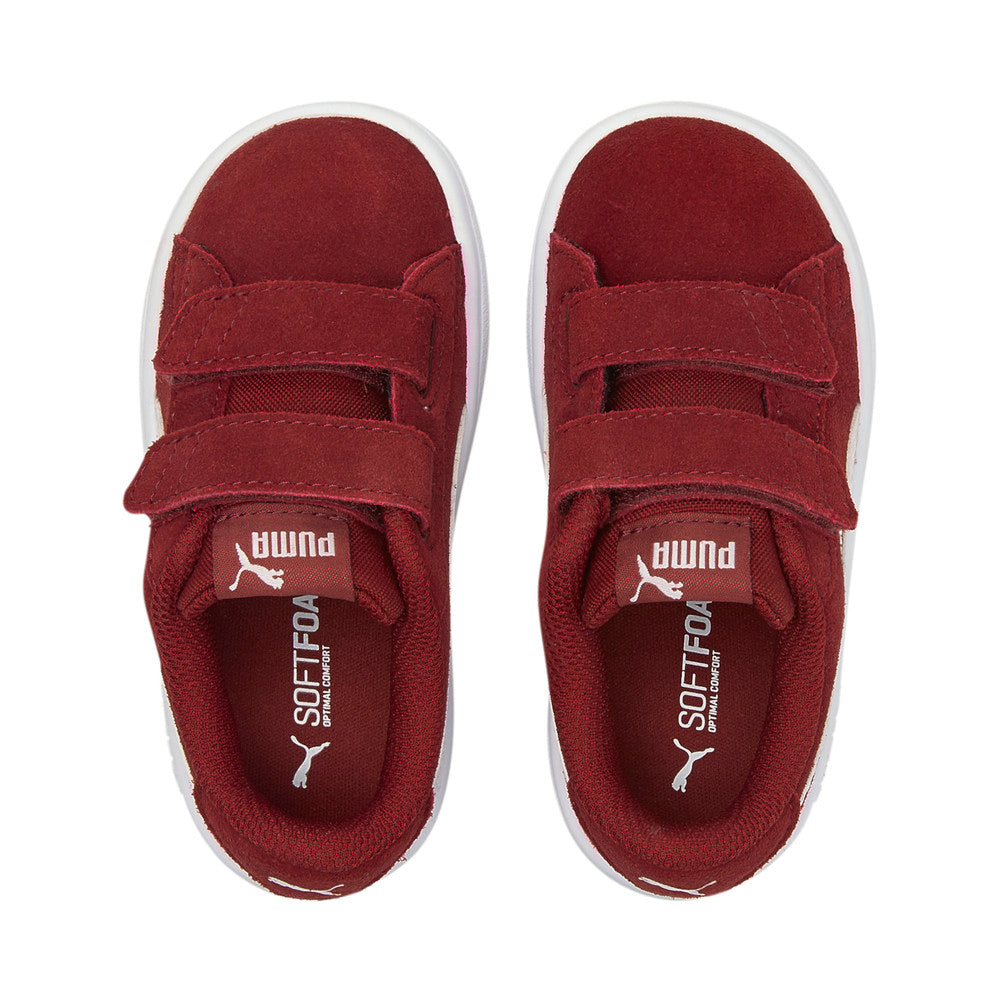 PUMA INFANT SMASH V2 SUEDE - Intense Red-Puma White