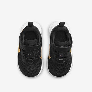 NIKE INFANT REVOLUTION 6 NN (TDV) - BLACK/METALLIC GOLD-WHITE