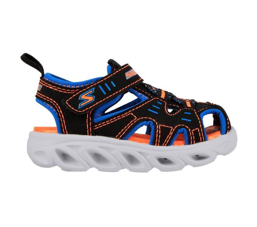 SKECHERS INFANT S LIGHTS: HYPNO-SPLASH N PLAYB - BLACK/BLUE/ORANGE