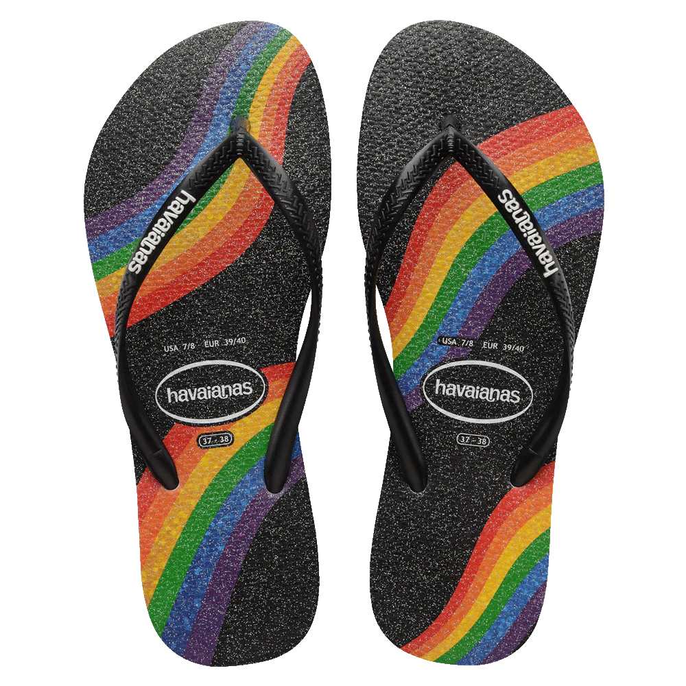 HAVAIANAS SLIM PRIDE FC - BLACK