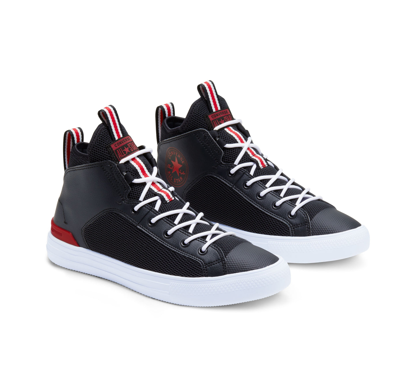 CONVERSE CHUCK TAYLOR ALL STAR ULTRA MID - BLACK UNIVERSITY RED/WHITE