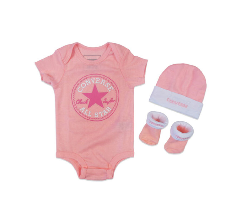 CONVERSE CT NEWBORN BABY CLASSIC 3PC SET PINK – Lotsa Shoes