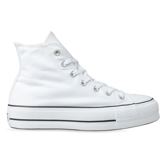 CONVERSE WOMENS CHUCK TAYLOR ALL STAR LIFT HI - WHITE/BLACK