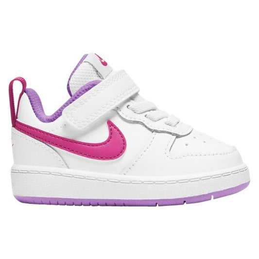 NIKE INFANT court borough low 2 tdv - white/hyper pink/fushcia glow