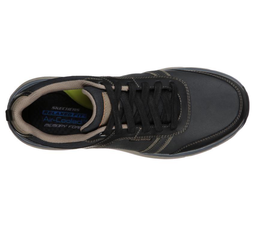 SKECHERS MEN'S RELAXED FIT: LUNDER - BLACK