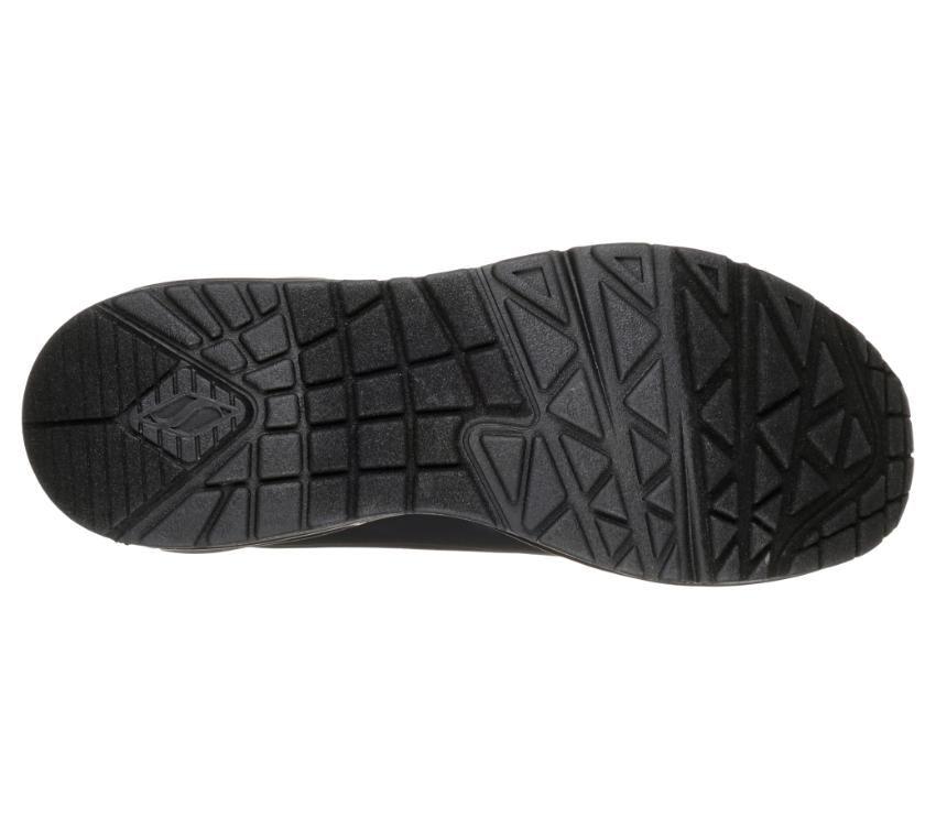SKECHERS WOMENS UNO STAND ON AIR - BLACK