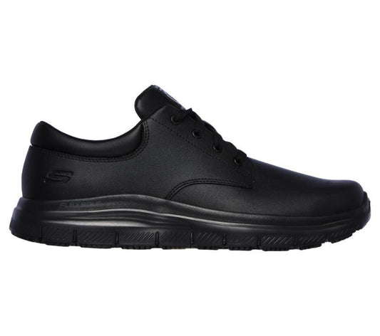 SKECHERS MEN'S WORK RELAXED FIT: FLEX ADVANTAGE FOURCHE SR - BLACK