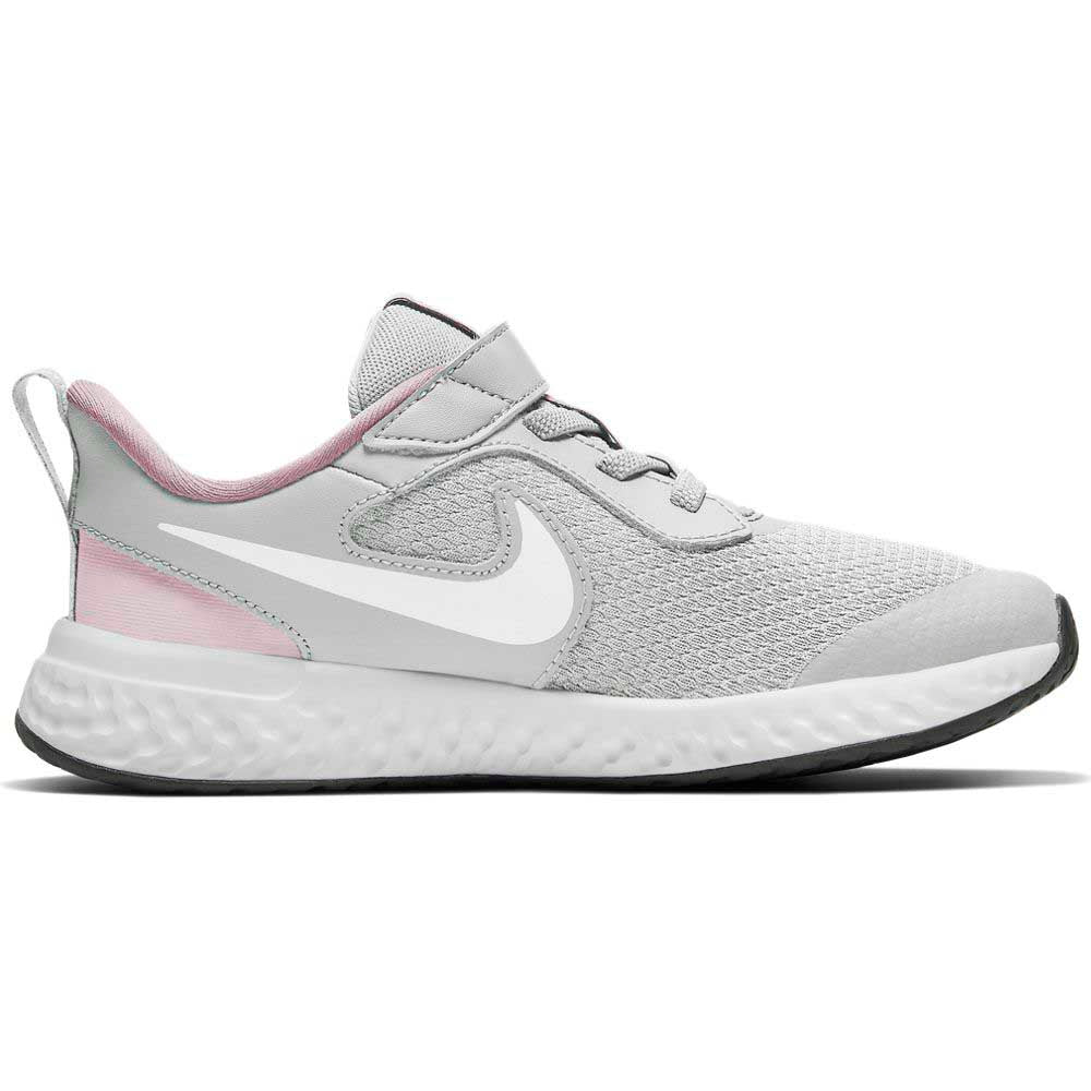 NIKE KIDS REVOLUTION 5 (PSV) - PHOTON DUST/WHITE-PINK FOAM