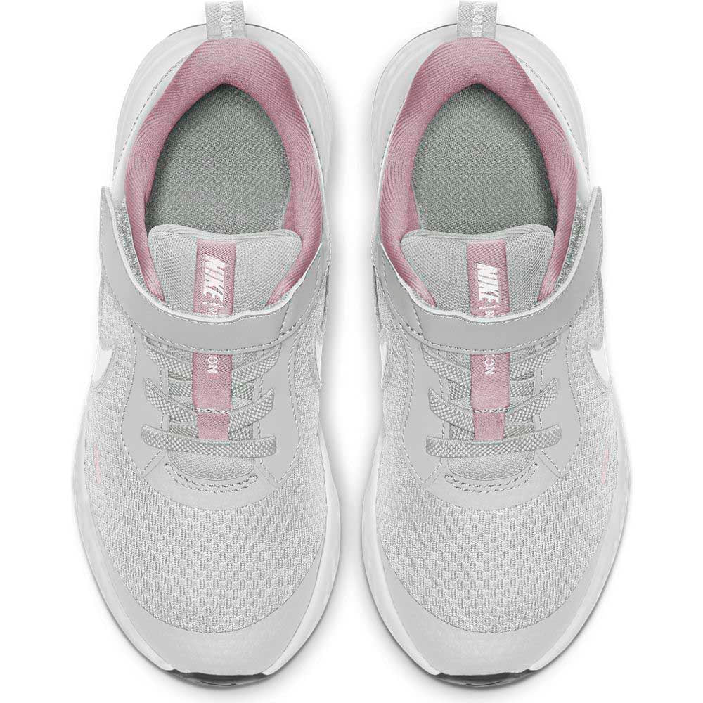 NIKE KIDS REVOLUTION 5 (PSV) - PHOTON DUST/WHITE-PINK FOAM