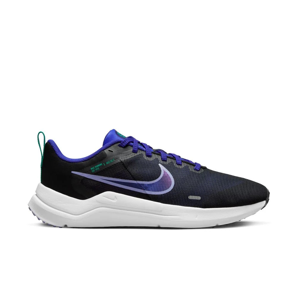 NIKE WOMENS DOWNSHIFTER 12 - BLACK/LIGHT THISTLE-LAPIS