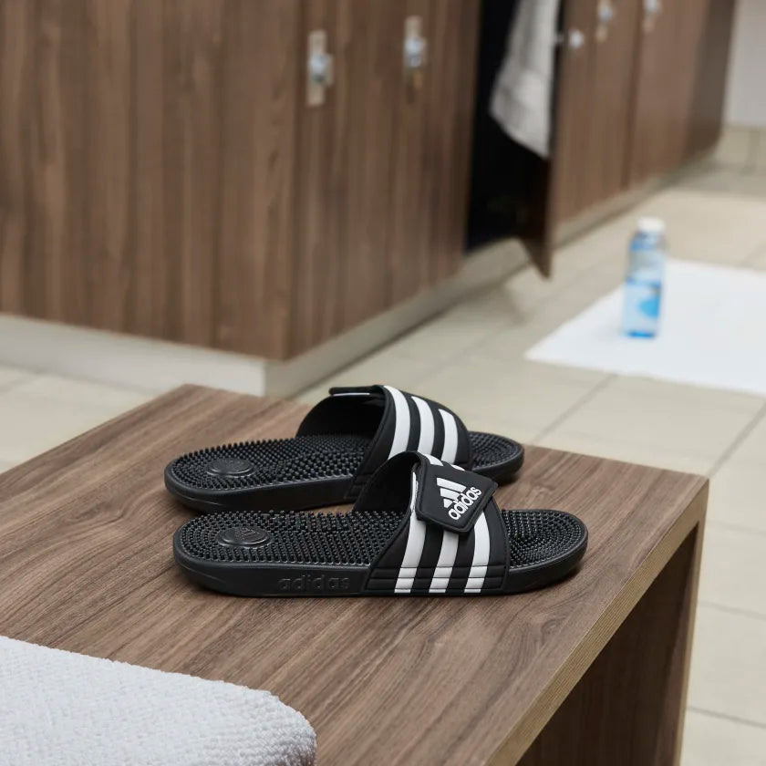 ADIDAS ADISSAGE SLIDES - Core Black / Cloud White / Core Black Lotsa Shoes ADIDAS ADISSAGE SLIDES - Core Black / Cloud White / Core Black Lotsa Shoes