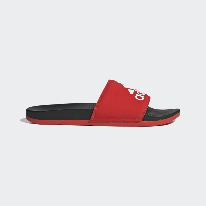 Red adilette slides nz shop