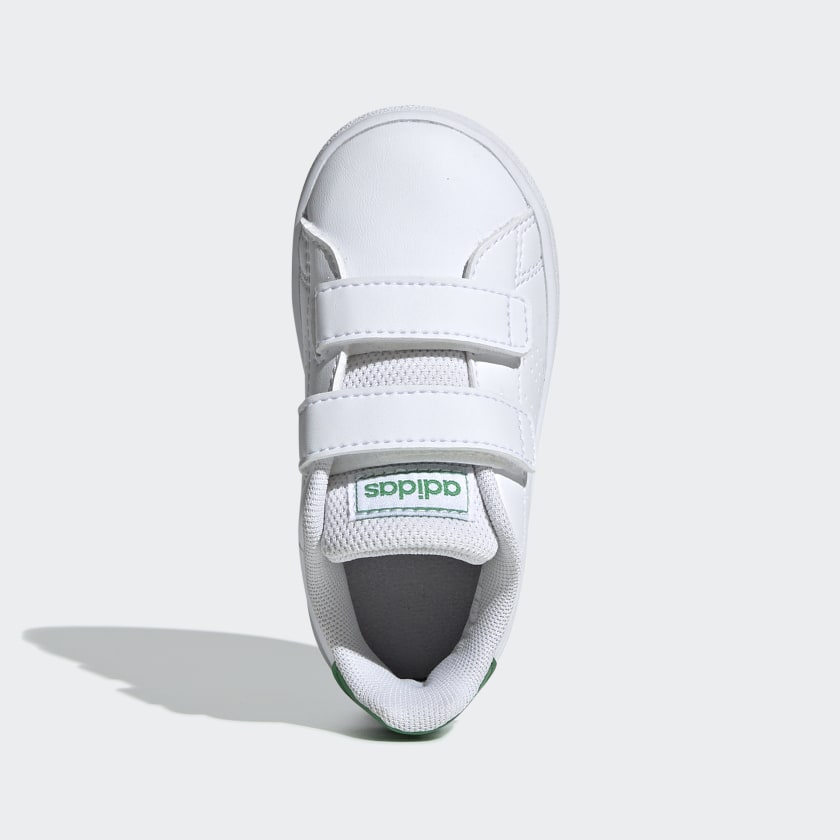 ADIDAS INFANT ADVANTAGE I - Cloud White / Green / Grey Two