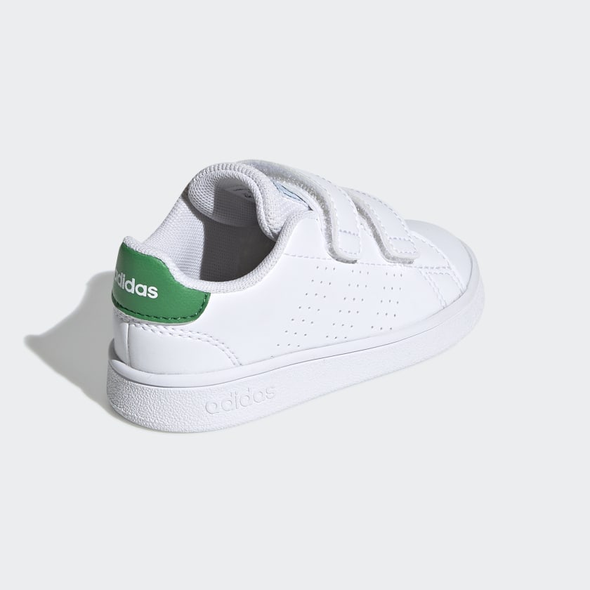 ADIDAS INFANT ADVANTAGE I - Cloud White / Green / Grey Two