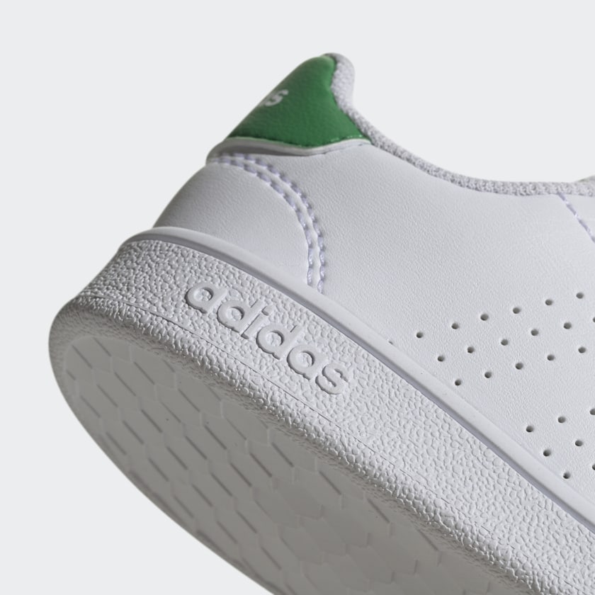 ADIDAS INFANT ADVANTAGE I - Cloud White / Green / Grey Two