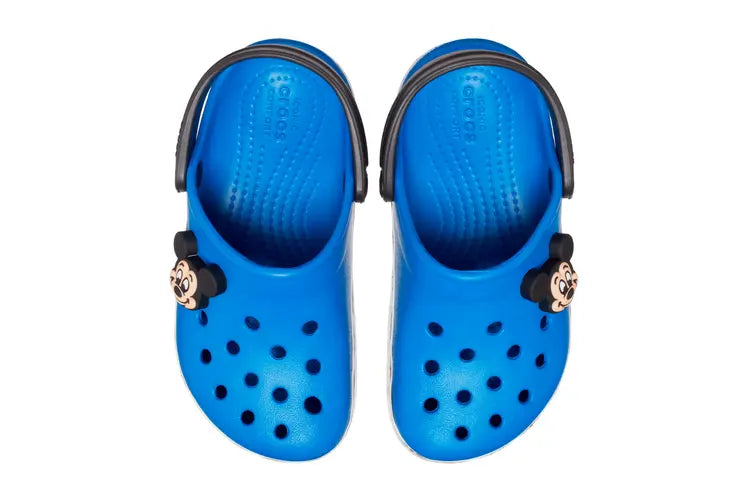 White crocs with discount mickey mouse holes