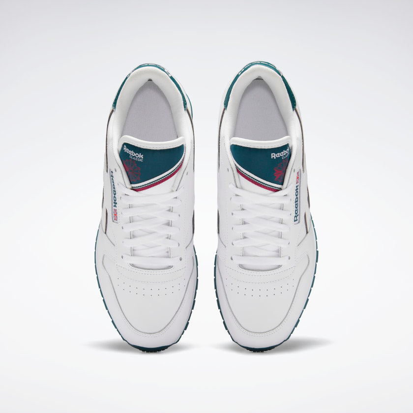 REEBOK CL LEATHER - Ftwr White / Midnight Pine / Punch Berry