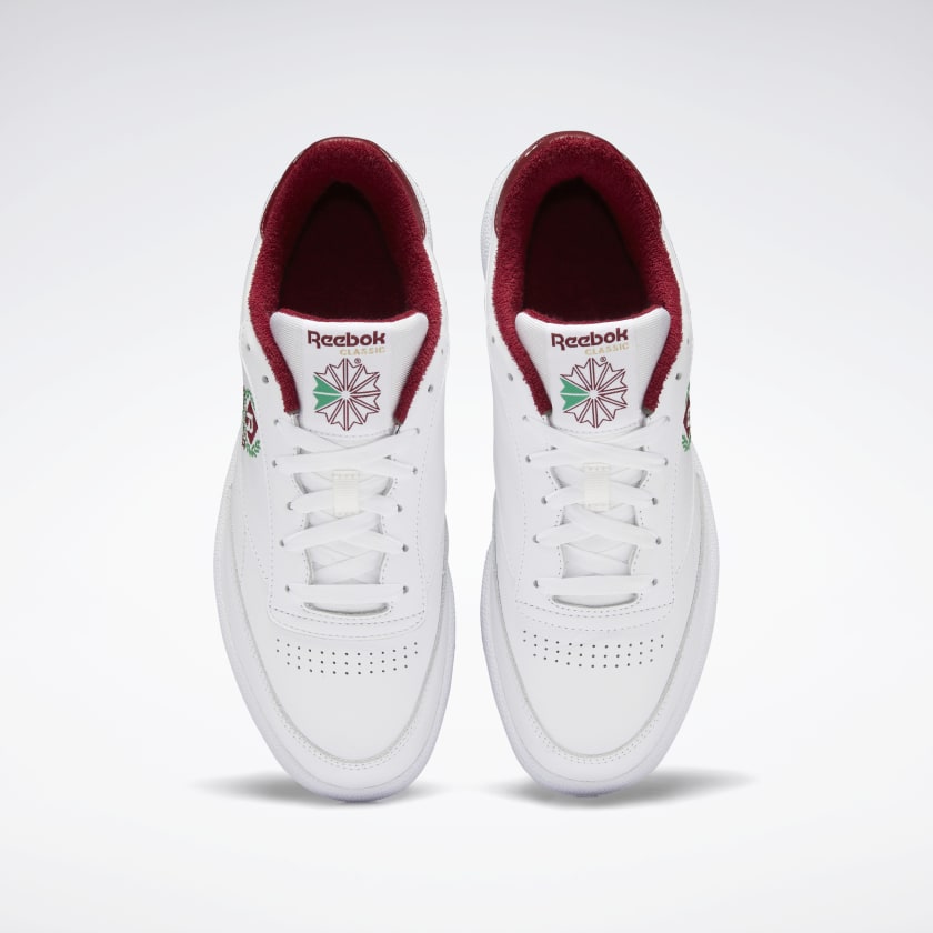 REEBOK CLUB C 85 - Ftwr White / Ftwr White / Classic Burgundy