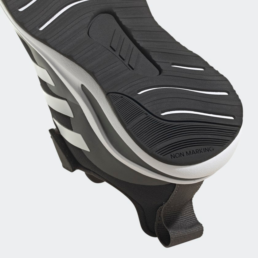 ADIDAS KIDS FORTARUN ELASTIC LACE TOP STRAP RUNNING SHOES - Core Black / Cloud White / Grey Six