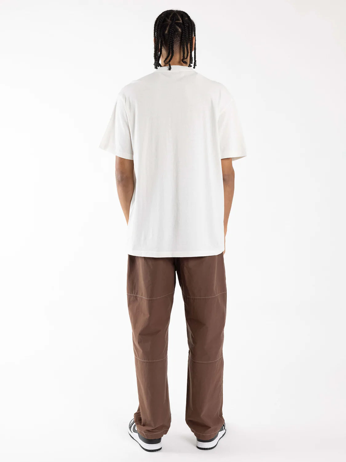 MITCHELL & NESS HOOP TEE LAKERS - VINTAGE WHITE