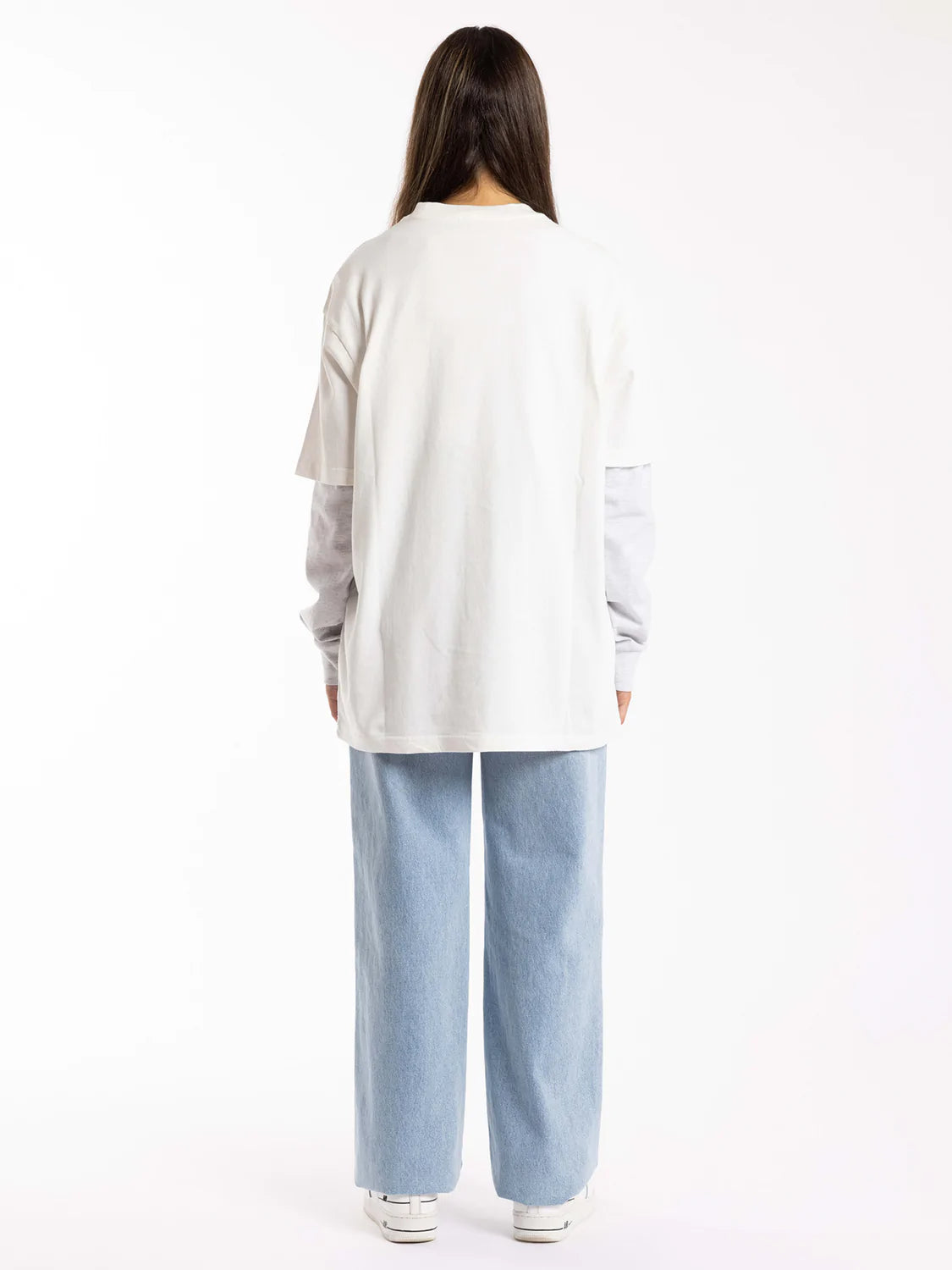 MITCHELL & NESS HOOP TEE LAKERS - VINTAGE WHITE