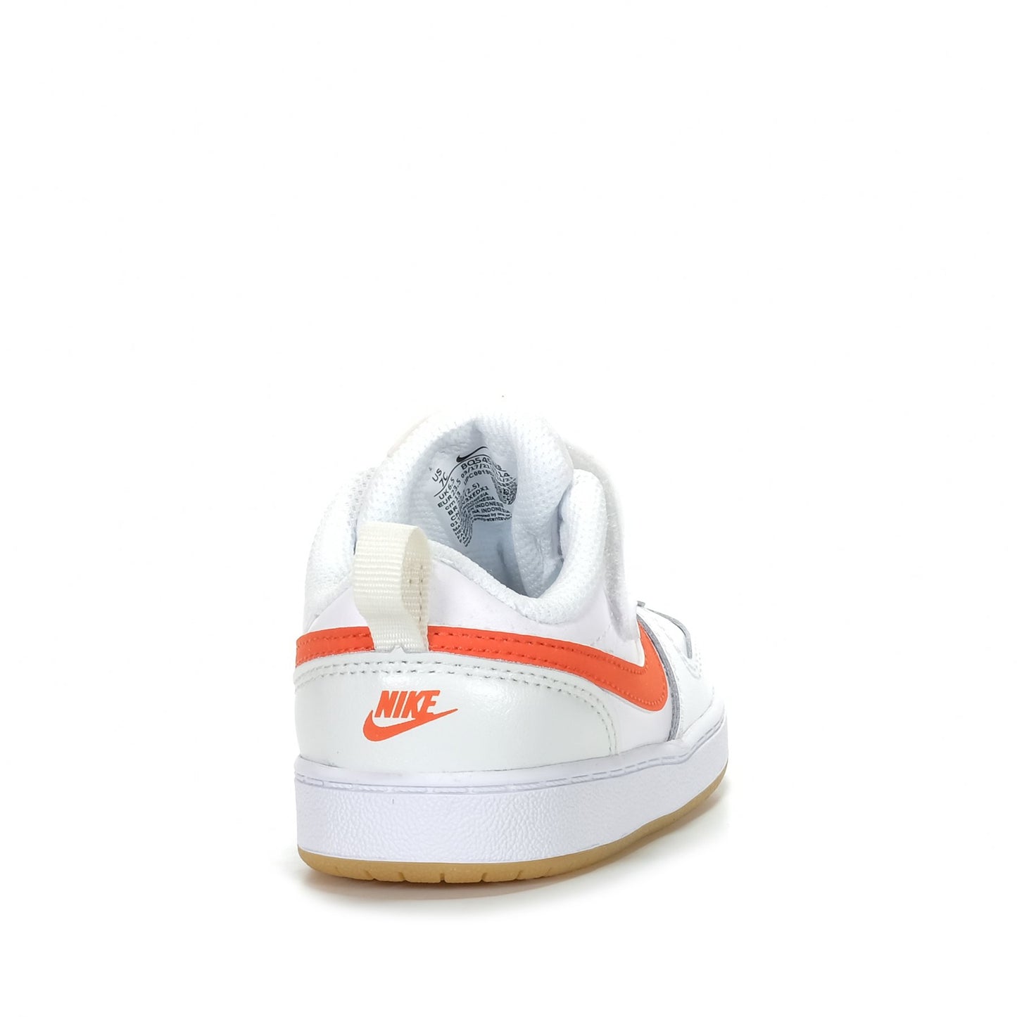 NIKE INFANT Court Borough Low 2 (TDV) White/Orange