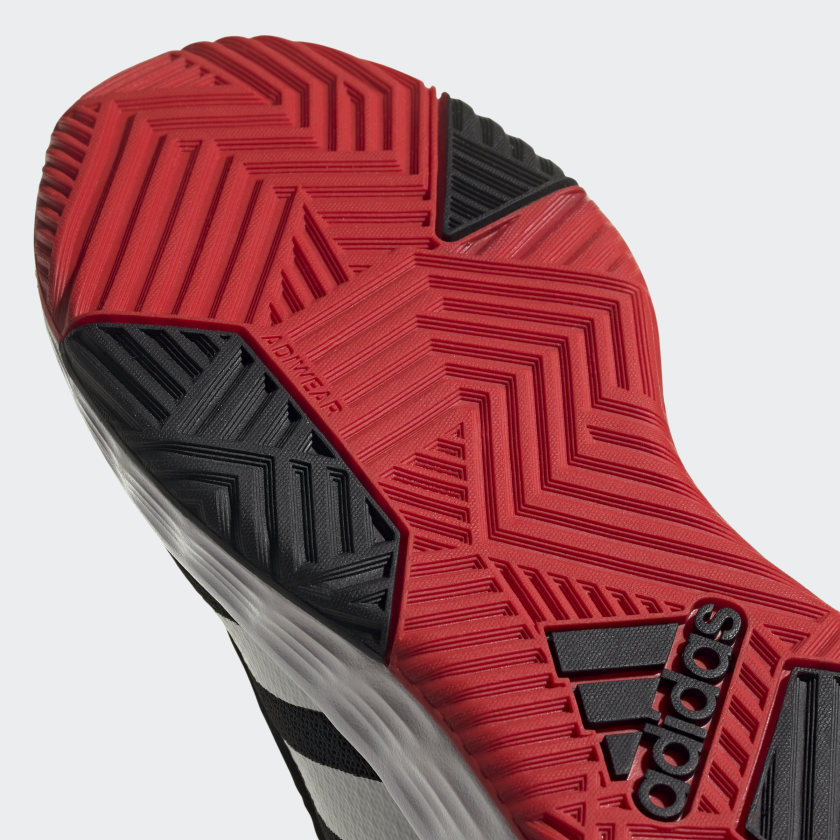 ADIDAS KIDS OWNTHEGAME 2.0 - Core Black / Cloud White / Vivid Red – Lotsa  Shoes