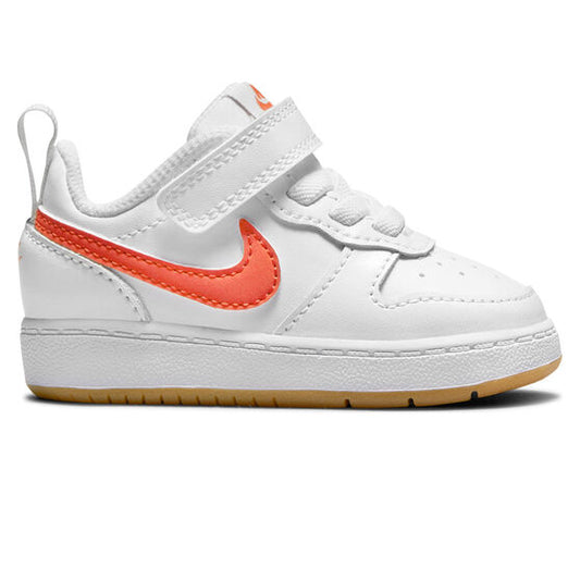 NIKE INFANT Court Borough Low 2 (TDV) White/Orange