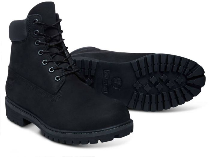 TIMBERLAND MEN'S 6-INCH PREMIUM BOOTS - BLACK NUBUCK