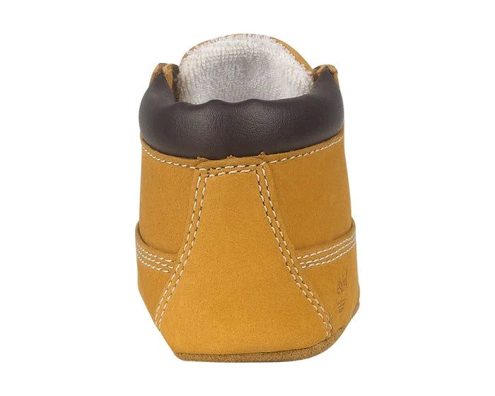 TIMBERLAND INFANT CRIB BOOTIES WITH HAT SET - WHEAT NUBUCK