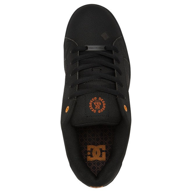 DC MENS NET LE - BLACK/BLACK/ORANGE