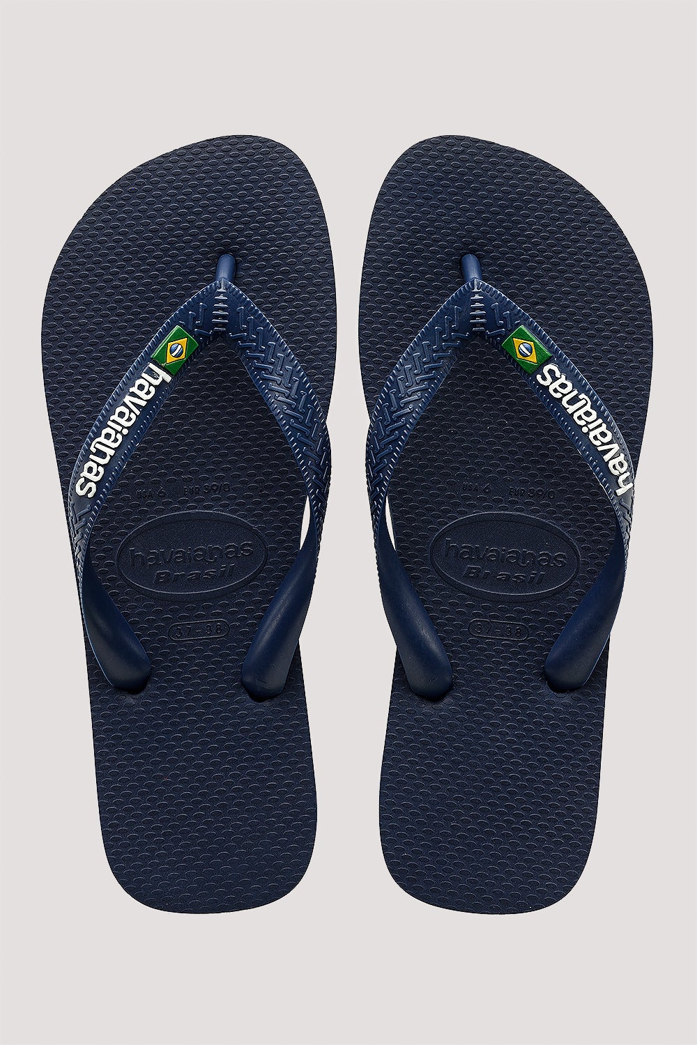 HAVAIANAS BRAZIL LOGO - NAVY
