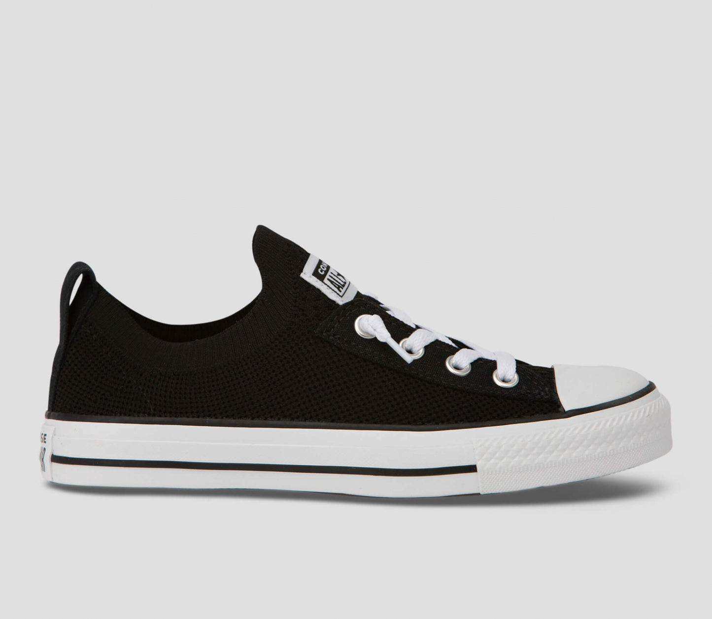 CONVERSE WOMENS Chuck Taylor All Star Shoreline Knit Slip Low Top - Blackaq