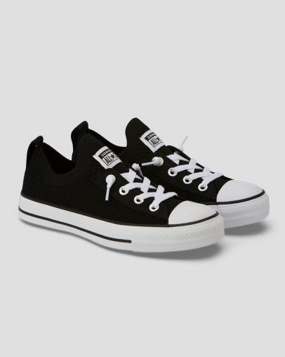 CONVERSE WOMENS Chuck Taylor All Star Shoreline Knit Slip Low Top - Blackaq