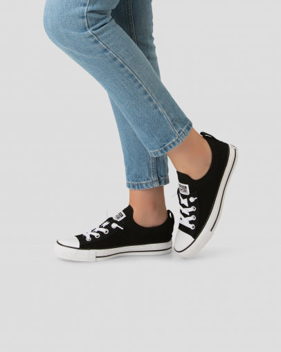 CONVERSE WOMENS Chuck Taylor All Star Shoreline Knit Slip Low Top - Blackaq