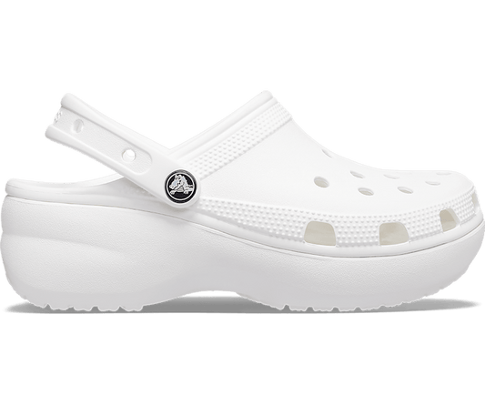 CROCS CLASSIC PLATFORM CLOG - WHITE