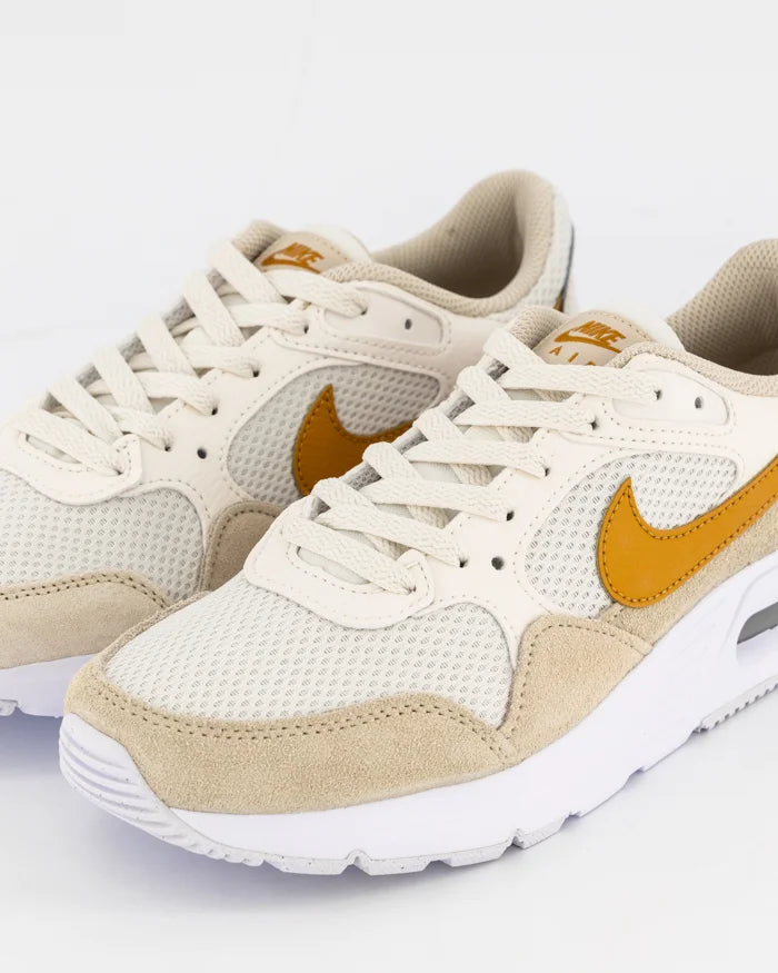 NIKE WOMENS AIR MAX SC - PHANTOM/GOLD SUEDE-SANDDRIFT – Lotsa Shoes