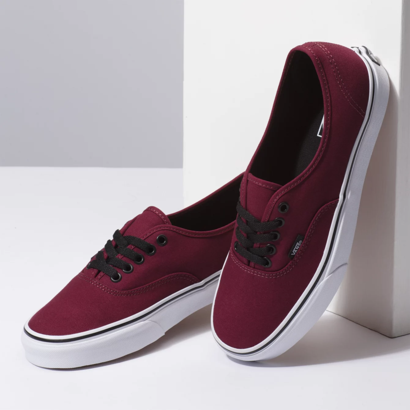 VANS AUTHENTIC PORT ROYALE RED BLACK Lotsa Shoes